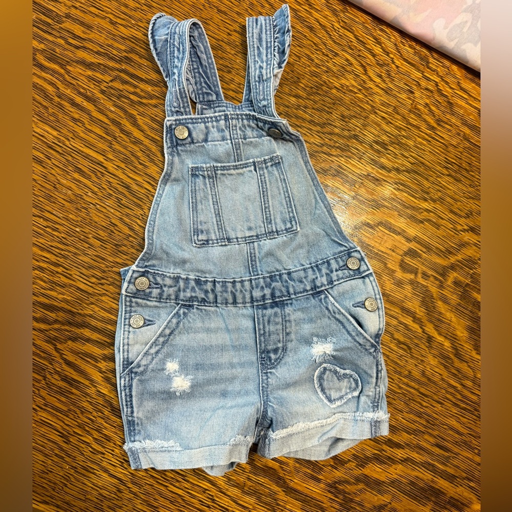 GAP Blue Denim Overalls 3T